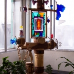 Арт-объект. Стекло дерево.